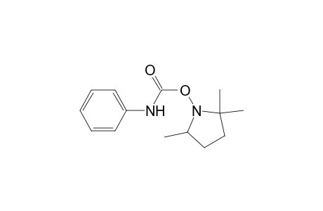 Pyrrolidine, 2,2,5-trimethyl-1-[[(phenylamino)carbonyl]oxy]-