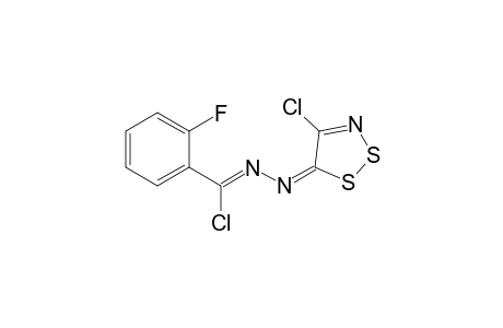 3-Chloro-1-(4-chloro-5H-1,2,3-dithiazol-5-ylidene)-3-(2-fluorophenyl)-1,2-diazaprop-2-ene