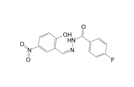 4-Fluoro-N'-[(Z)-(2-hydroxy-5-nitrophenyl)methylidene]benzohydrazide