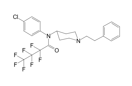 N-(4-Chlorophenyl)-2,2,3,3,4,4,4-heptafluoro-N-[1-(2-phenylethyl)piperidin-4-yl]butanamide