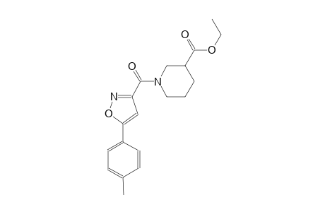 3-piperidinecarboxylic acid, 1-[[5-(4-methylphenyl)-3-isoxazolyl]carbonyl]-, ethyl ester