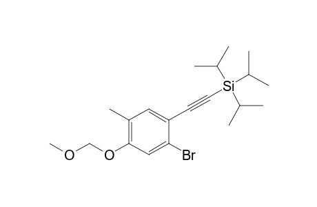 1-Bromo-5-(methoxymethoxy)-4-methyl-2-[(triisopropylsilyl)ethynyl]-benzene