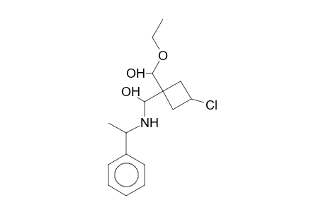 3-CHLORO-1-(1-PHENYLETHYLCARBAMOYL)CYCLOBUTANECARBOXYLIC ACID, ETHYL ESTER