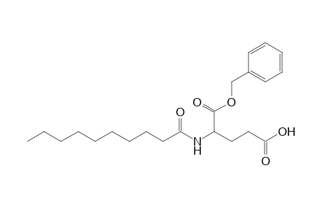 2-Decanoylamino-pentanedioic acid 1-benzyl ester
