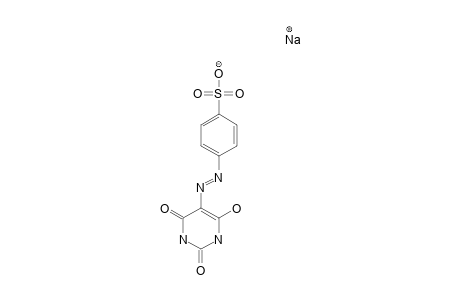 5-(PARA-SULFONIC-ACID-PHENYL-SODIUM-SALT)-AZO-PYRIMIDINE-(1H,3H,5H)-2,4,6-TRIONE;LACTAM-ENOL-AZO