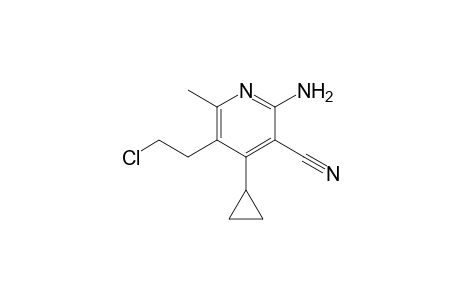 2-Amino-5-( 2'-chloroethyl)-3-cyano-4-cyclopropyl-6-methylpyridine