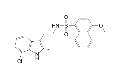 N-[2-(7-chloranyl-2-methyl-1H-indol-3-yl)ethyl]-4-methoxy-naphthalene-1-sulfonamide