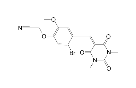 {5-bromo-4-[(1,3-dimethyl-2,4,6-trioxotetrahydro-5(2H)-pyrimidinylidene)methyl]-2-methoxyphenoxy}acetonitrile