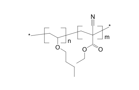 Poly(butylvinylether-alt-alphacyanoethylacrylate)