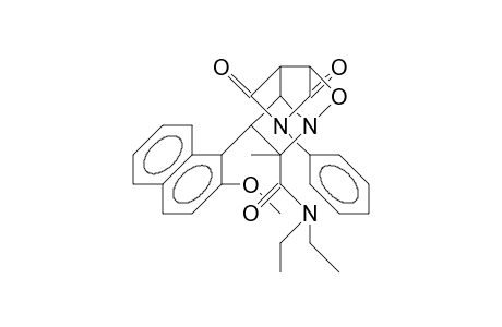(.+-.)-(3a-A,6-A,7-B,7a-B,7b-A)-N,N-Diethyloctahydro-7-(2-methoxynaphthalenyl)-6-methyl-1,3-dioxo-2-phenylazeto-[1,2-B]-S