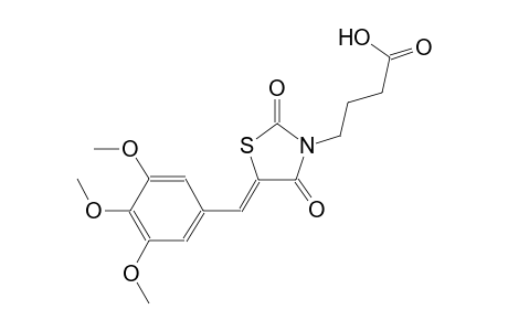 4-[(5Z)-2,4-dioxo-5-(3,4,5-trimethoxybenzylidene)-1,3-thiazolidin-3-yl]butanoic acid