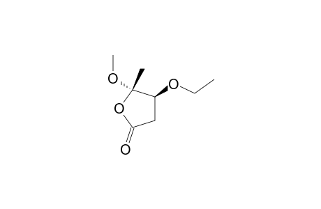 anti-4-Ethoxy-4,5-dihydro-5-methoxy-5-methyl-2(3H)-furanone