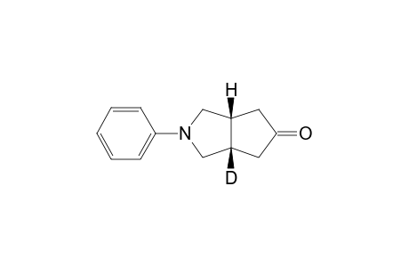 cis-1-Deuterio-3-phenyl-3-azabicyclo[3.3.0]octane-7-one