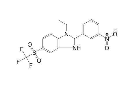 1-ethyl-2-(3-nitrophenyl)-2,3-dihydro-1H-benzimidazol-5-yl trifluoromethyl sulfone