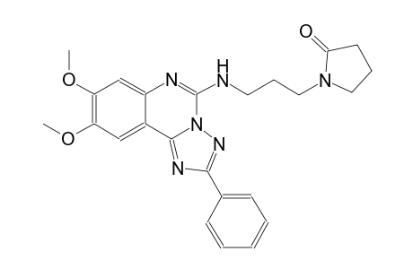 2-pyrrolidinone, 1-[3-[(8,9-dimethoxy-2-phenyl[1,2,4]triazolo[1,5-c]quinazolin-5-yl)amino]propyl]-