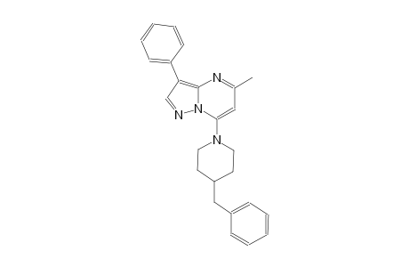 7-(4-benzyl-1-piperidinyl)-5-methyl-3-phenylpyrazolo[1,5-a]pyrimidine