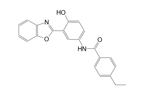 benzamide, N-[3-(2-benzoxazolyl)-4-hydroxyphenyl]-4-ethyl-