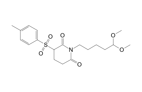 1-(5,5-dimethoxypentyl)-3-(4-methylphenyl)sulfonyl-piperidine-2,6-dione