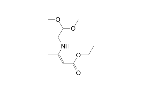 2-Butenoic acid, 3-[(2,2-dimethoxyethyl)amino]-, ethyl ester, (Z)-