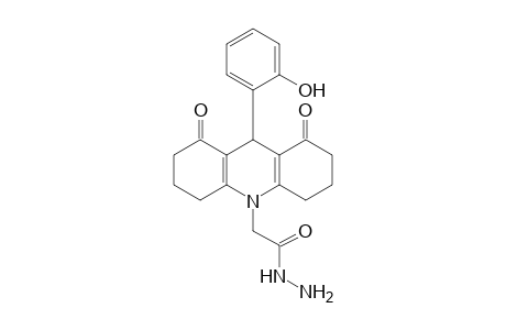 2-[9-(2-Hydroxyphenyl)-1,8-dioxo-1,2,3,4,5,6,7,8,9,10-decahydroacridin-10-yl]acetohydrazide