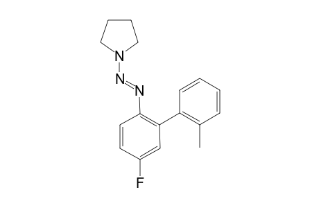(E)-1-((5-Fluoro-2'-methyl-[1,1'-biphenyl]-2-yl)diazenyl)- pyrrolidine