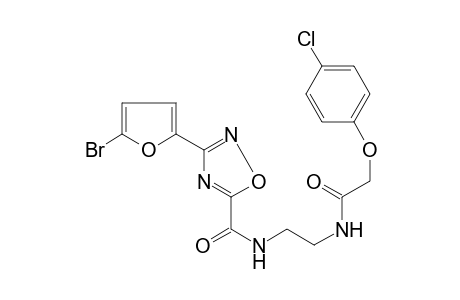 1,2,4-Oxadiazole-5-carboxamide, 3-(5-bromo-2-furanyl)-N-[2-[[2-(4-chlorophenoxy)acetyl]amino]ethyl]-