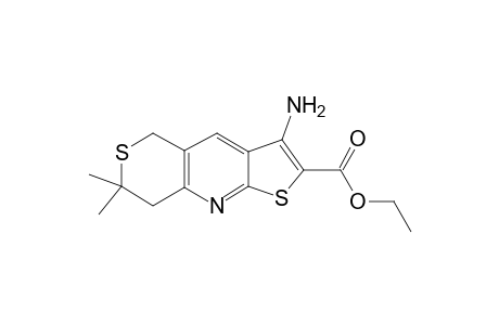 Ethyl 3-amino-7,7-dimethyl-7,8-dihydro-5H-thieno[2,3-b]thiopyrano[3,4-E]pyridine-2-carboxylate