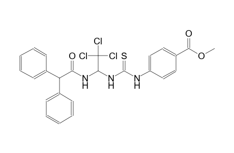 methyl 4-{[({2,2,2-trichloro-1-[(diphenylacetyl)amino]ethyl}amino)carbothioyl]amino}benzoate