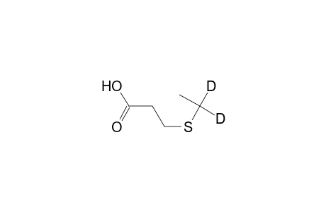 Propanoic acid, 3-(ethyl-1,1-D2-thio)-