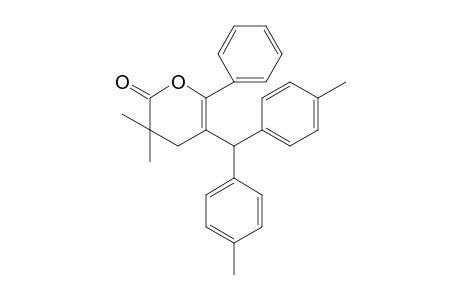 5-Di-p-tolylmethyl-3,3-dimethyl-6-phenyl-3,4-dihydropyran-2-one