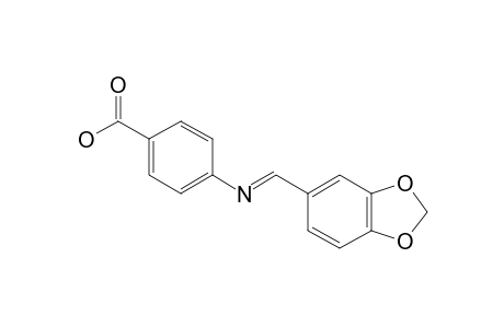 N-(3,4-METHYLENEDIOXYBENZYLIDENE)-4'-CARBOXYLIC-ACID-ANILINE