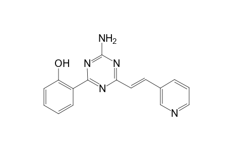 Phenol, 2-[4-amino-6-(2-pyridin-3-ylvinyl)-[1,3,5]triazin-2-yl]-