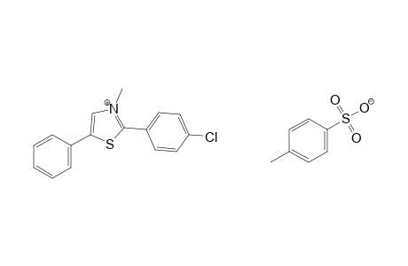 2-(p-chlorophenyl)-3-methyl-5-phenylthiazolium p-toluenesulfonate