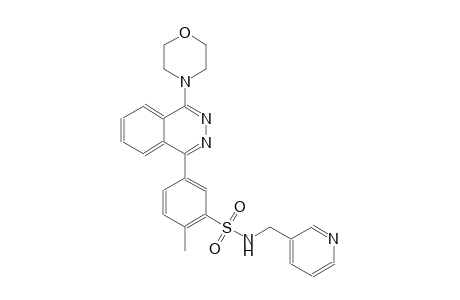 2-methyl-5-[4-(4-morpholinyl)-1-phthalazinyl]-N-(3-pyridinylmethyl)benzenesulfonamide