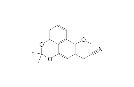 6-Methoxy-2,2-dimethylnaphtho[1,8-de][1,3]dioxin-5-acetonitrile