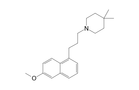 1-[3-(6-Methoxynaphthalen-1-yl)propyl]-4,4-dimethylpiperidine