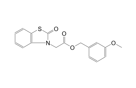 3-methoxybenzyl (2-oxo-1,3-benzothiazol-3(2H)-yl)acetate