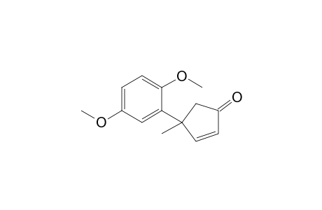 4-(2,5-Dimethoxyphenyl)-4-methylcyclopent-2-en-1-one