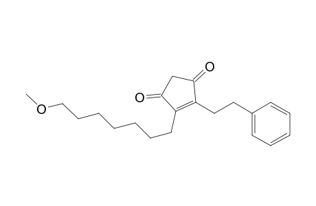 4-Cyclopentene-1,3-dione, 4-(7-methoxyheptyl)-5-(2-phenylethyl)-