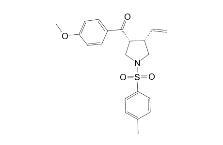 (+/-)-(3R,4S)-3-Ethenyl-4-(4-methoxyphenyl-1-yl)carbonyl]-1-[(4-methylphenyl)sulfonyl]pyrrolidine