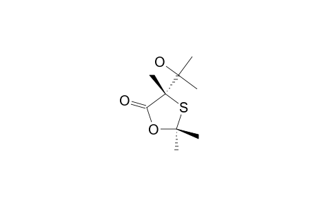 4-(1-HYDROXY-1-METHYLETHYL)-2,2,4-TRIMETHYL-1,3-OXATHIOLAN-5-ONE