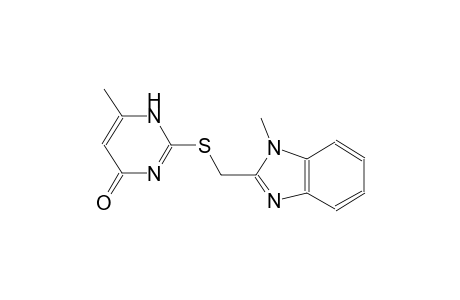 4(1H)-pyrimidinone, 6-methyl-2-[[(1-methyl-1H-benzimidazol-2-yl)methyl]thio]-