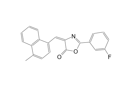(4E)-2-(3-fluorophenyl)-4-[(4-methyl-1-naphthyl)methylene]-1,3-oxazol-5(4H)-one