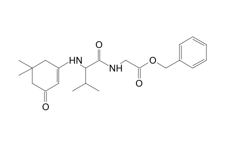 DL-N-[N-(5,5-dimethyl-3-oxo-1-cyclohexen-1-yl)valyl]glycine, benzyl ester