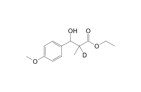 Ethyl 3-(4-methoxyphenyl)-2-deuterio-3-hydroxy-2-methylpropanoate