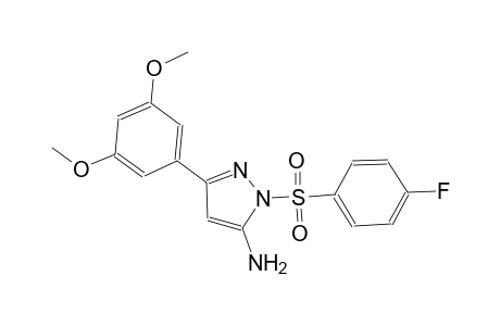 1H-pyrazol-5-amine, 3-(3,5-dimethoxyphenyl)-1-[(4-fluorophenyl)sulfonyl]-