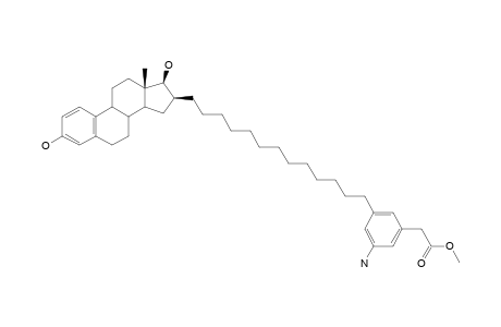 METHYL-2-[3'-AMINO-5'-[13''-(13''',17'''-BETA-DIHYDROXY-ESTRA-1''',3''',5'''(10''')-TRIEN-16'''-BETA-YL)-TRIDECYL]-PHENYL]-ACETATE