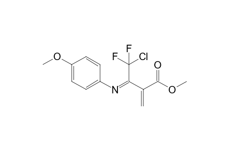 N-(4-Methoxyphenyl)-2-(chlorodifluoromethyl)-3-methoxycarbonyl-1-azabutadiene