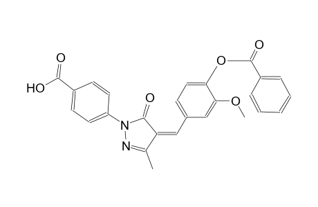 4-{(4Z)-4-[4-(benzoyloxy)-3-methoxybenzylidene]-3-methyl-5-oxo-4,5-dihydro-1H-pyrazol-1-yl}benzoic acid