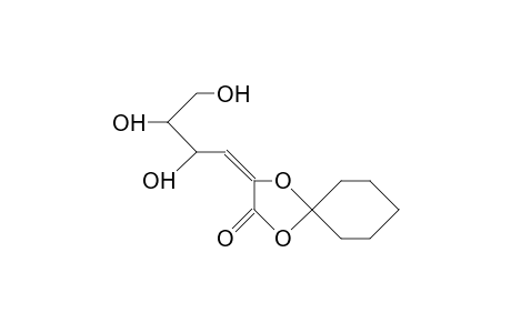 (4S,5R)-4,5,6-Trihydroxy-butylidenecyclohexanespiro-2'-(1',3'-dioxolan)-4'-one